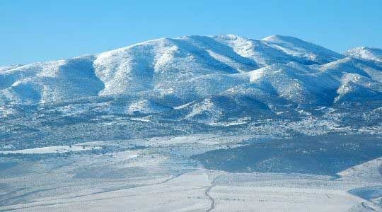 foto aerea de sierra de baza nevada